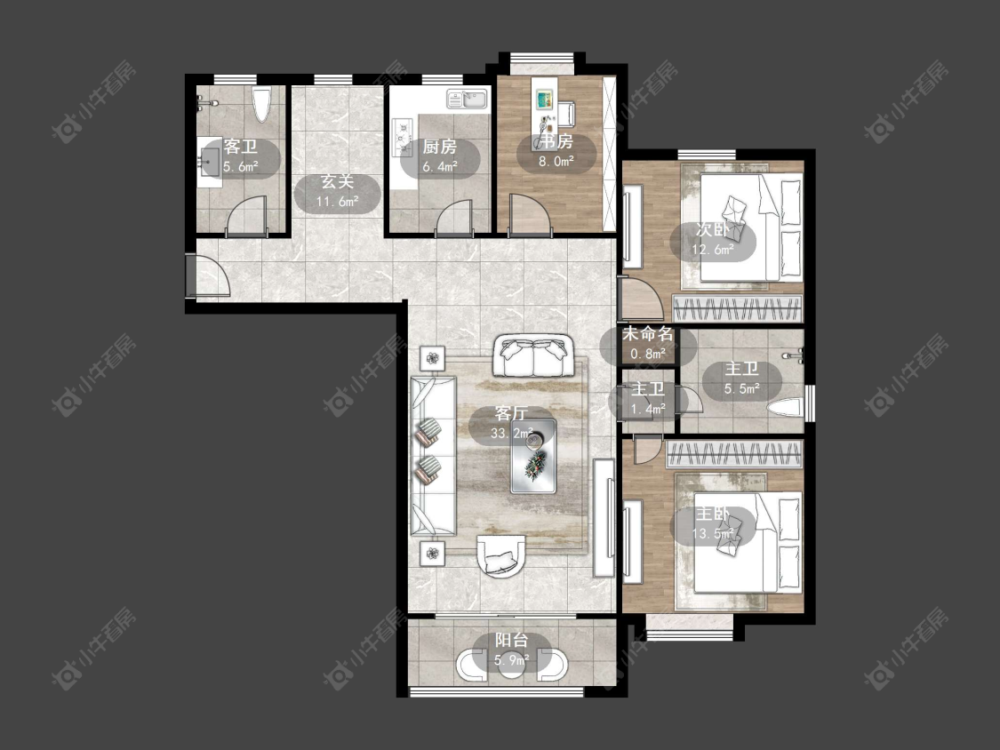 天波城房源户型图 丹阳天波城在售二手房源户型图_小牛看房