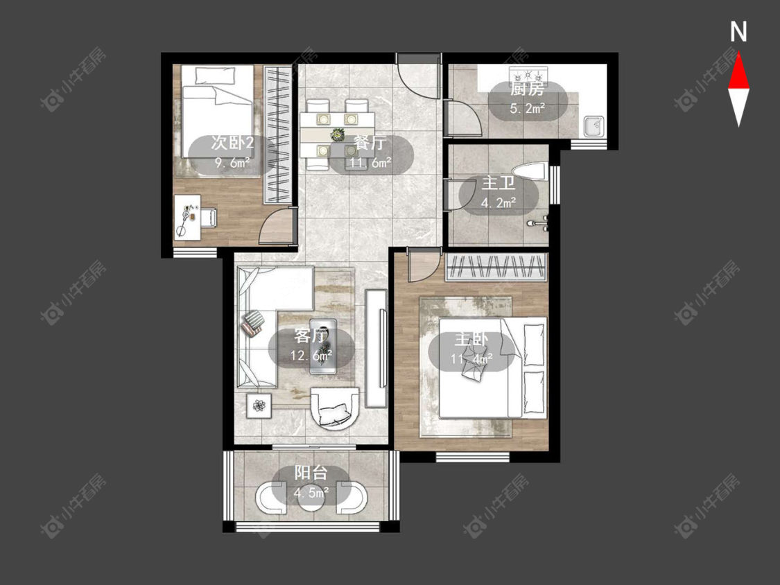梧桐苑东区房源户型图 常州梧桐苑东区在售二手房源户型图_小牛看房