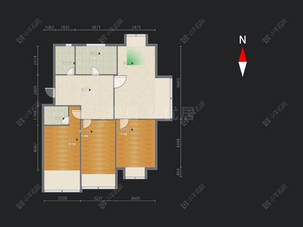 常州润德半岛在售二手房源户型图_小牛看房