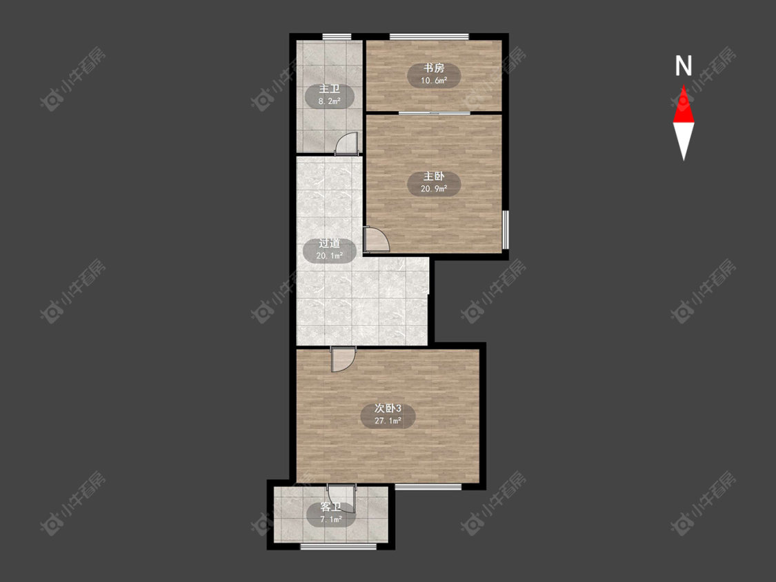 奥林匹克花园房源户型图 常州奥林匹克花园在售二手房源户型图_小牛看房