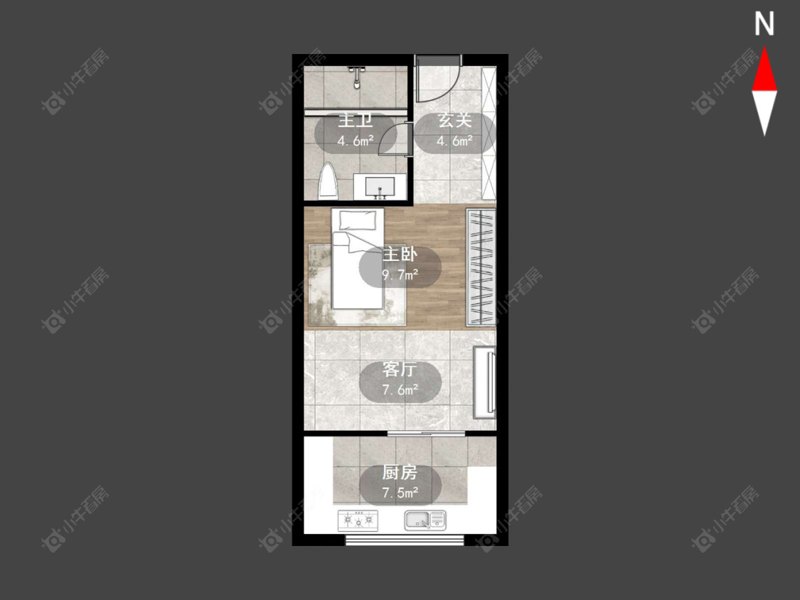 常州吾悦国际在售二手房源户型图_小牛看房