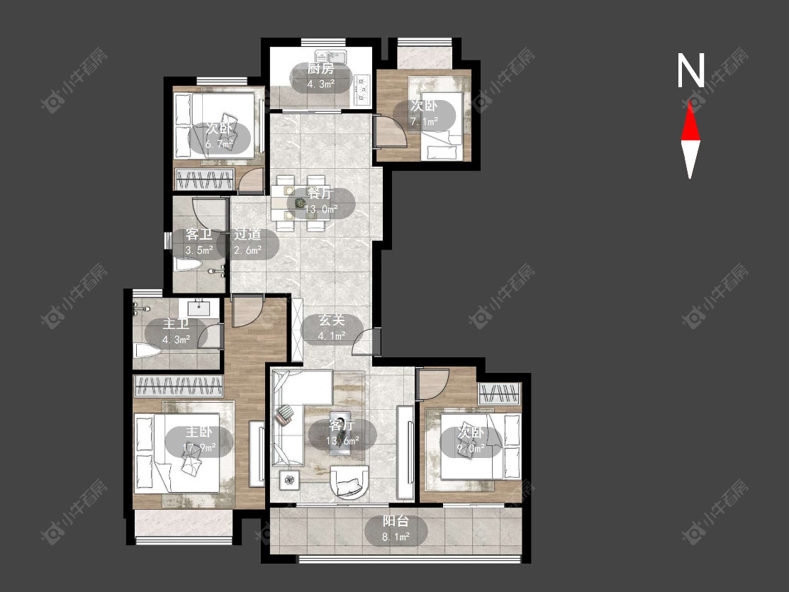 常州衡麓世家在售二手房源户型图_小牛看房