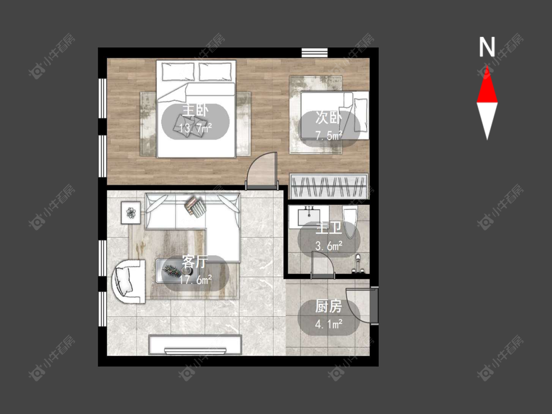 常州朗诗邻里中心在售二手房源户型图_小牛看房