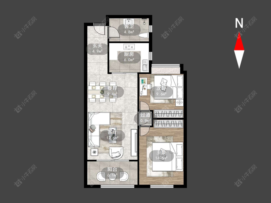 泰盈八千里房源户型图 常州泰盈八千里在售二手房源户型图_小牛看房