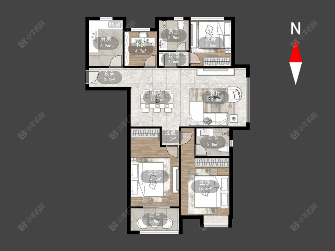 锦海星城二期房源户型图 常州锦海星城二期在售二手房源户型图_小牛看房