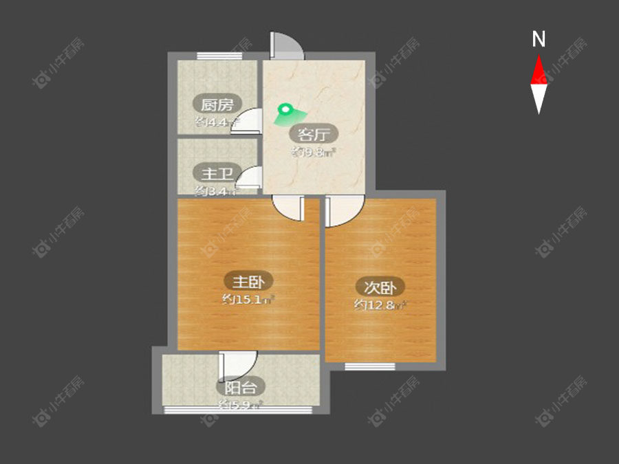 常州白云新村在售二手房源户型图_小牛看房