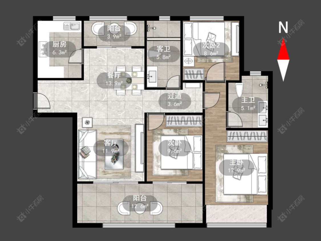 雅居乐凤凰台房源户型图 常州雅居乐凤凰台在售二手房源户型图_小牛看房