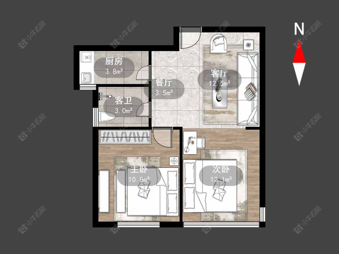 常州香江康桥在售二手房源户型图_小牛看房