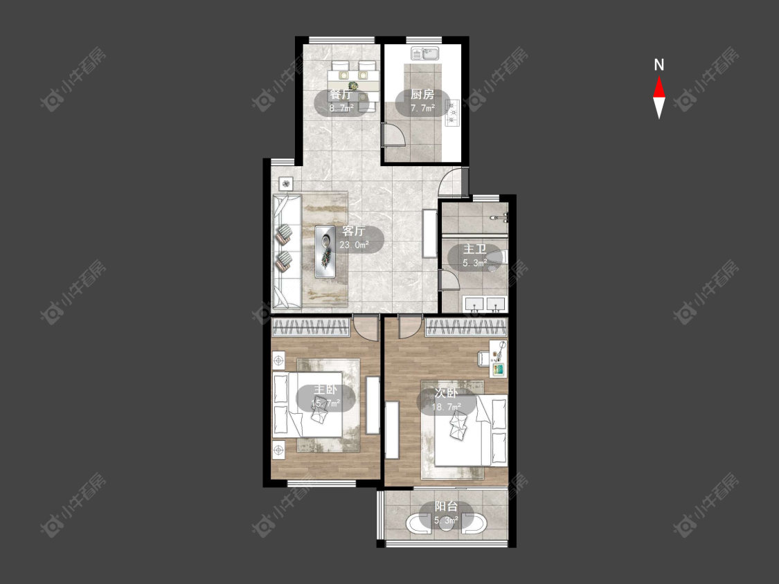 常州丹丽花园在售二手房源户型图_小牛看房