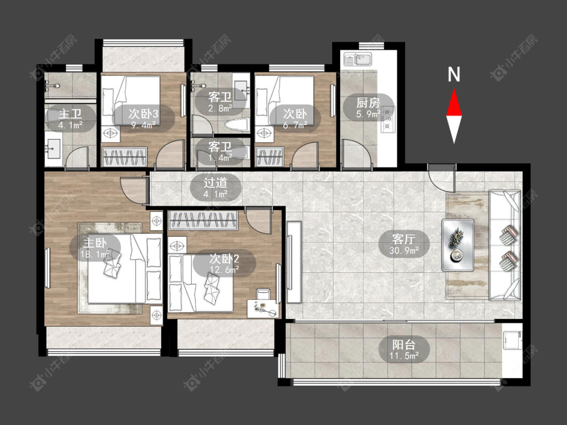 碧桂园碧玥和鸣房源户型图 常州碧桂园碧玥和鸣在售二手房源户型图_小牛看房