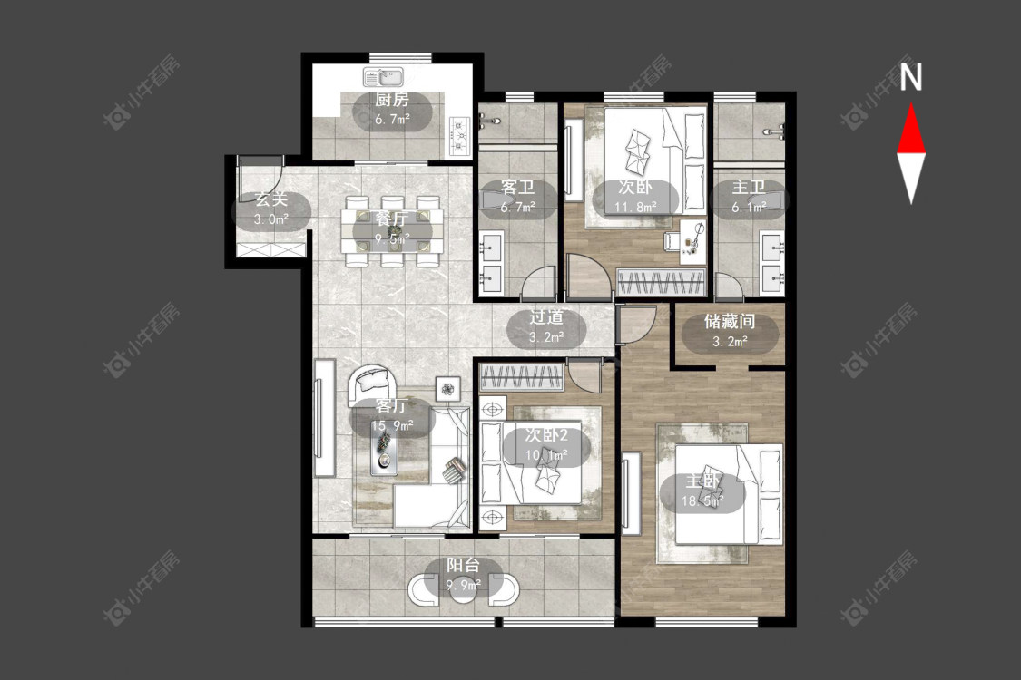 弘阳燕澜风华三区房源户型图 常州弘阳燕澜风华三区在售二手房源户型图_小牛看房
