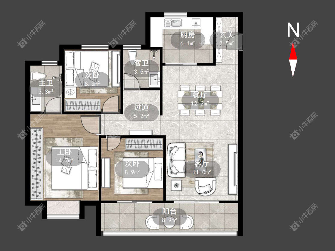 锦凤合鸣房源户型图 常州锦凤合鸣在租房源户型图_小牛看房
