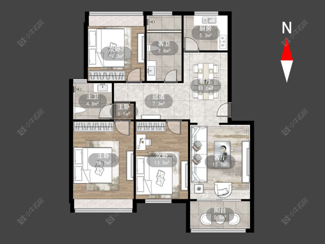 顺园二村房源户型图 常州顺园二村在售二手房源户型图_小牛看房