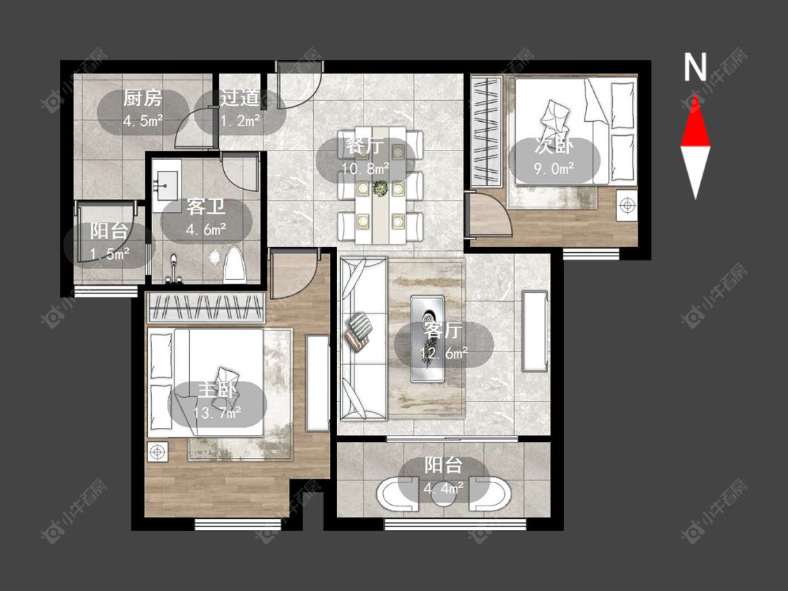 常州御水华庭一期在售二手房源户型图_小牛看房