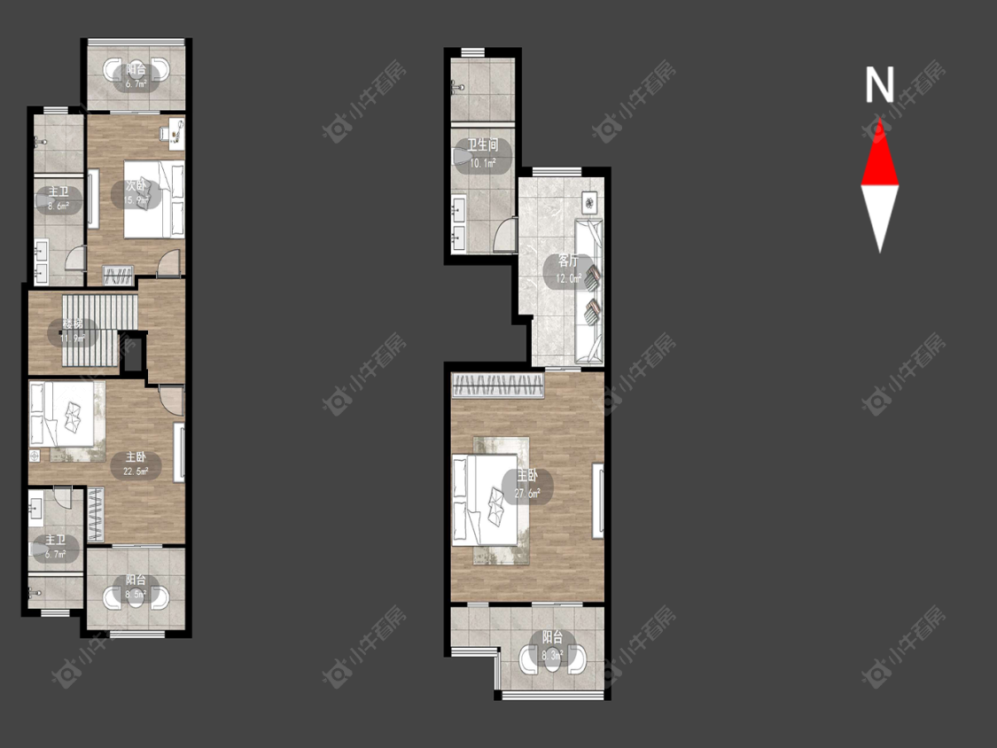 大名城南区别墅区房源户型图 常州大名城南区别墅区在售二手房源户型图_小牛看房