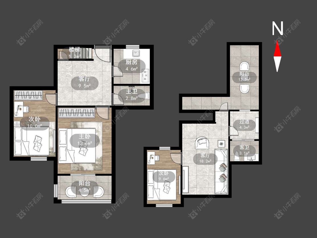 常州丽华二村在售二手房源户型图_小牛看房