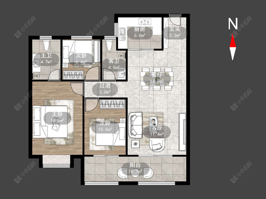 璞樾门第房源户型图 常州璞樾门第在售二手房源户型图_小牛看房