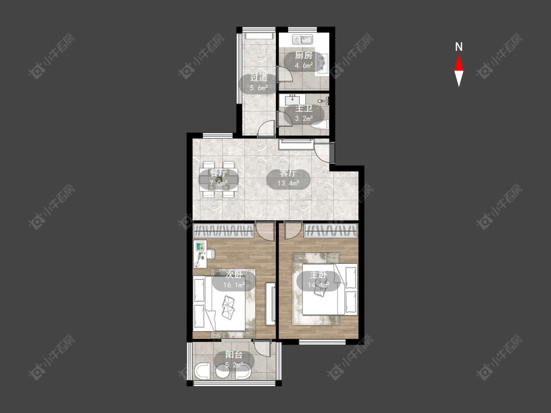 东园新村房源户型图 常州东园新村在售二手房源户型图_小牛看房