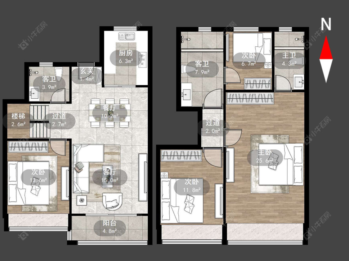常州碧桂园浅水湾在售二手房源户型图_小牛看房