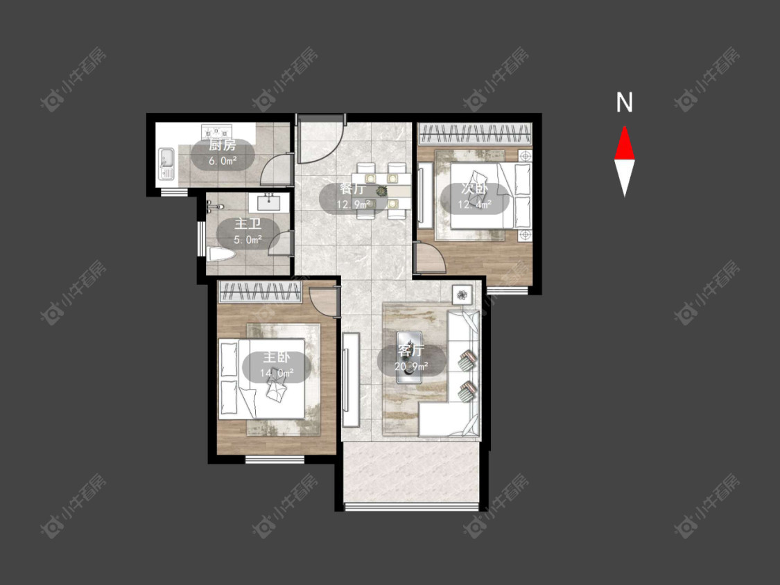 美林湖水岸枫情房源户型图 常州美林湖水岸枫情在售二手房源户型图_小牛看房