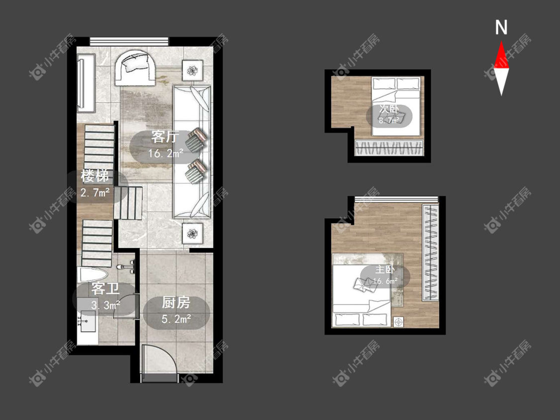 常州百瑞时代在租房源户型图_小牛看房