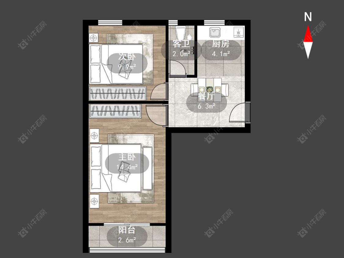 常州工房北区在售二手房房源户型图_小牛看房