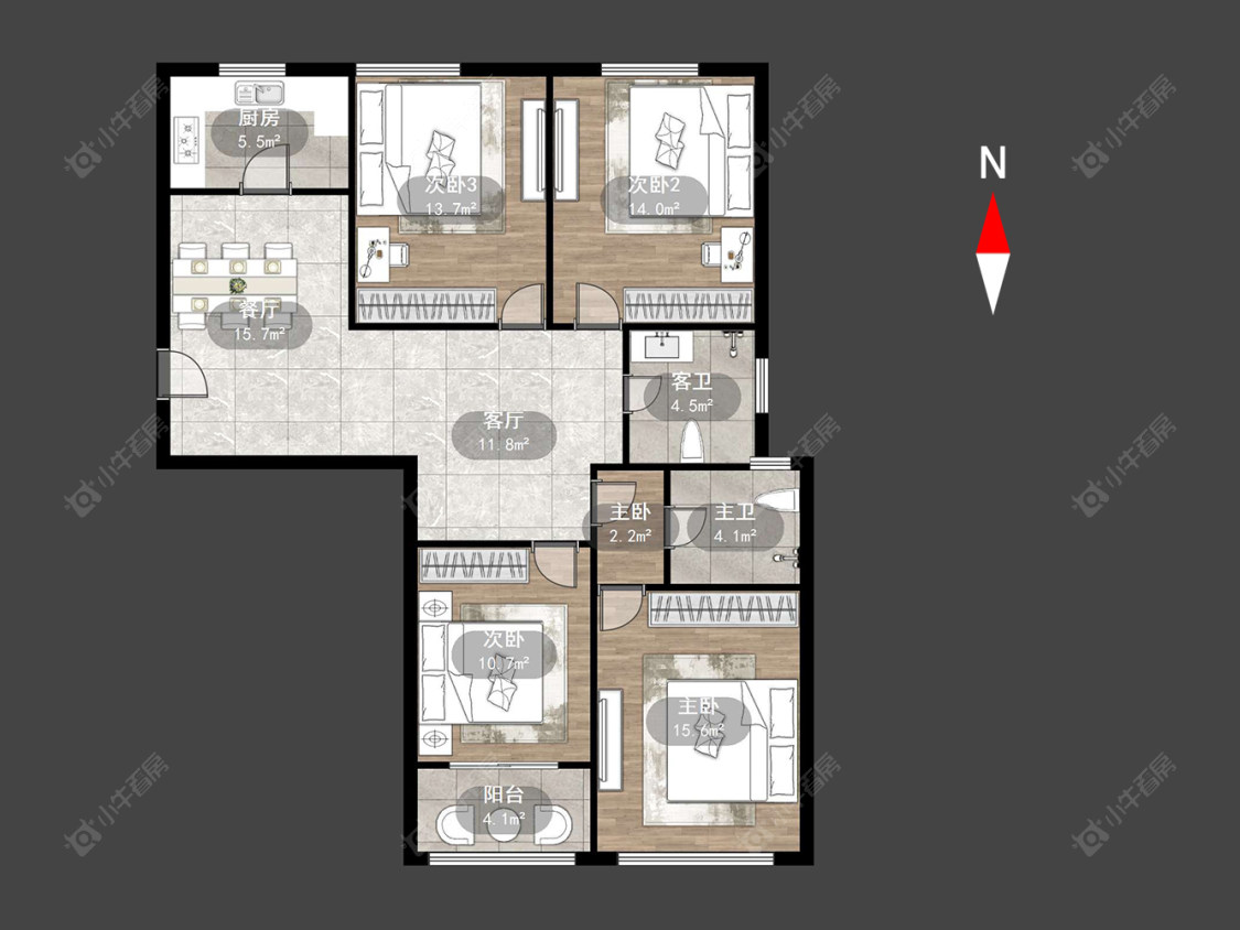 常州华山苑在售二手房源户型图_小牛看房