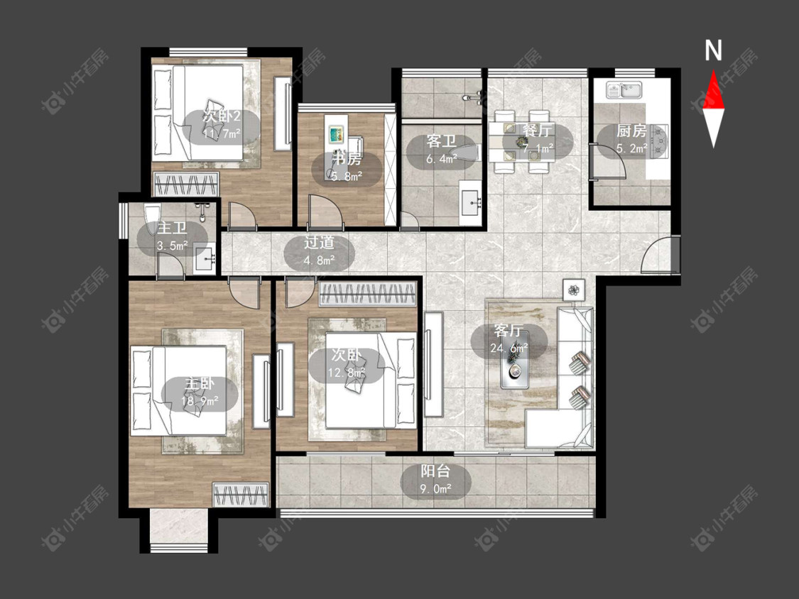常州弘阳上城在售二手房源户型图_小牛看房