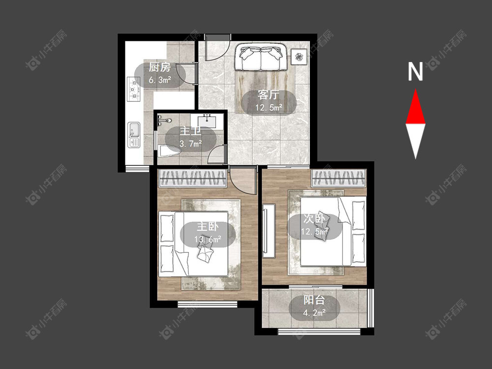 景城名轩房源户型图 常州景城名轩在售二手房源户型图_小牛看房