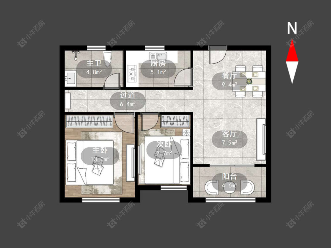 常州瑞宁新园在售二手房源户型图_小牛看房
