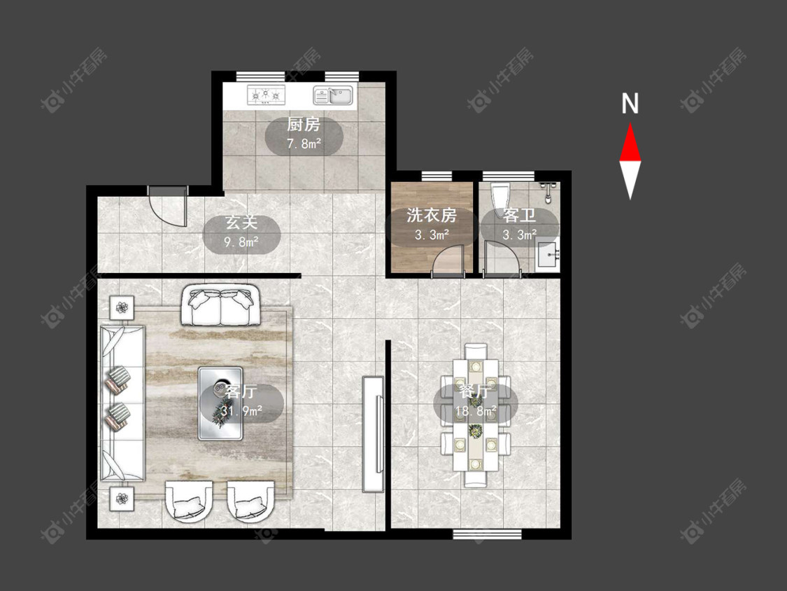 常州龙湖春江天玺在售二手房源户型图_小牛看房