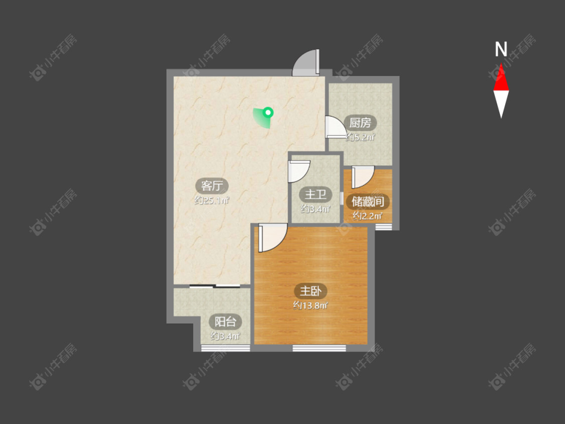 常州京城豪苑北区在售二手房源户型图_小牛看房