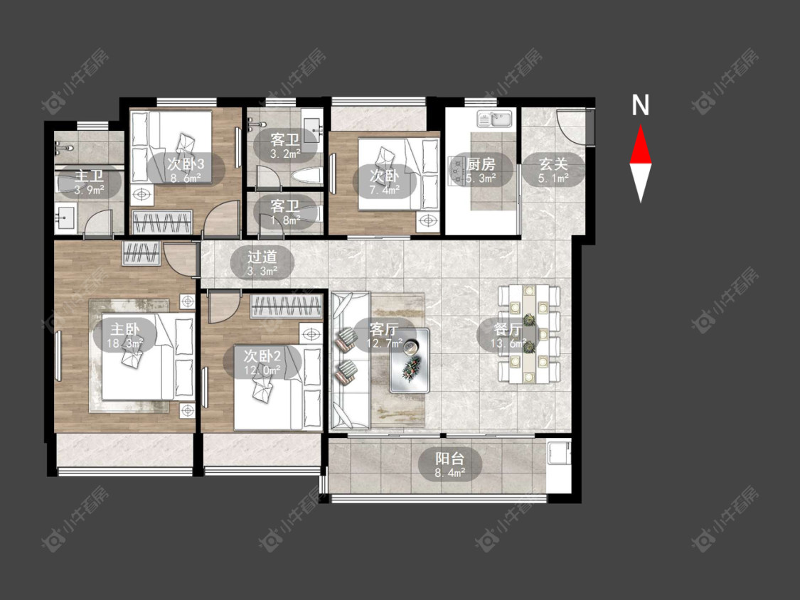 常州弘阳云峯在售二手房源户型图_小牛看房