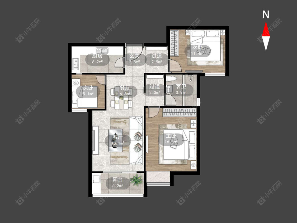 彩虹城房源户型图 常州彩虹城在售二手房源户型图_小牛看房