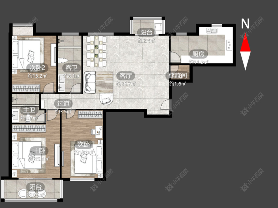常州嘉顺花园在售二手房源户型图_小牛看房