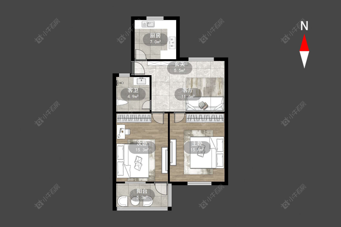 常州花东五村在售二手房源户型图_小牛看房