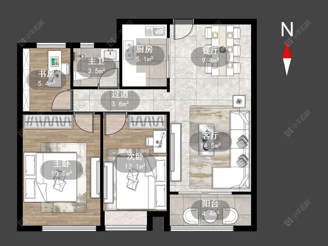 兰陵尚品花园房源户型图 常州兰陵尚品花园在售二手房源户型图_小牛看房