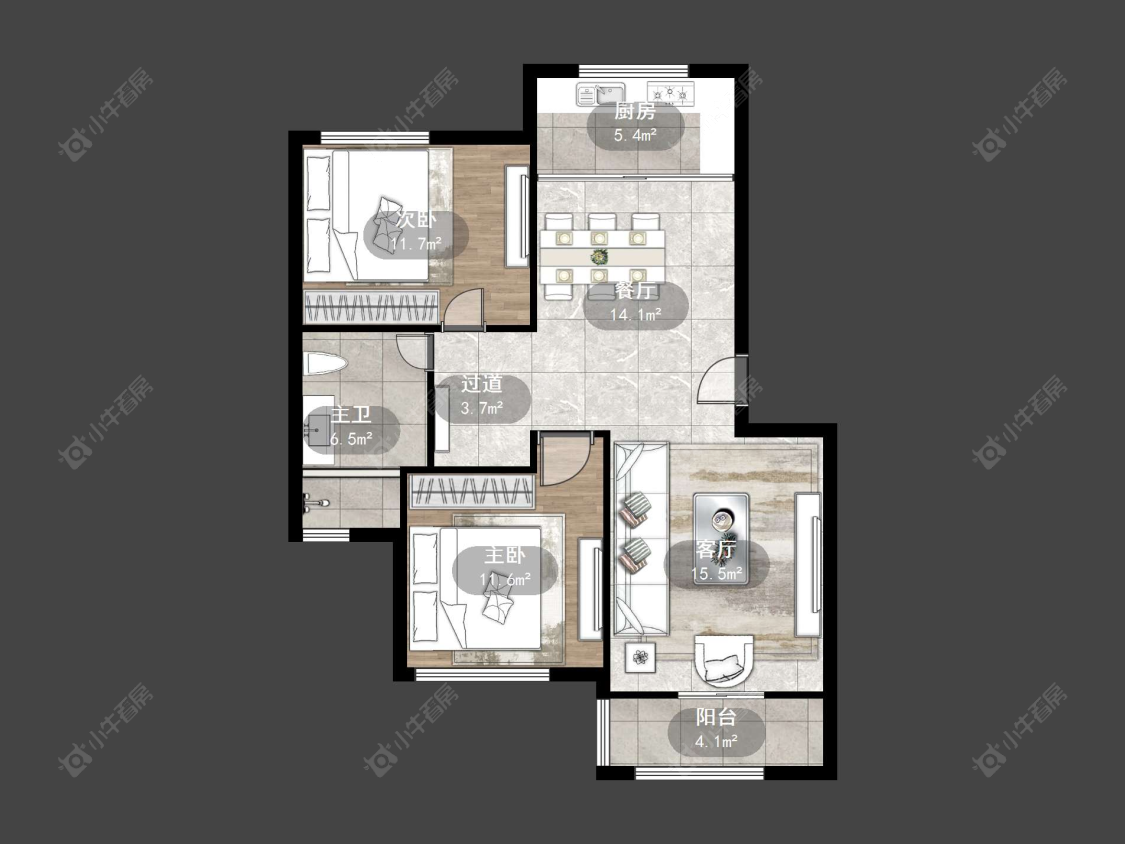 丹阳香草苑在售二手房源户型图_小牛看房
