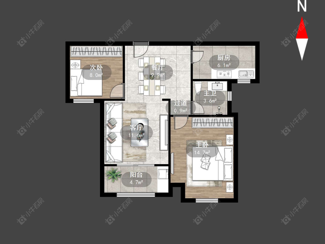 常州香溢紫郡二期在售二手房源户型图_小牛看房
