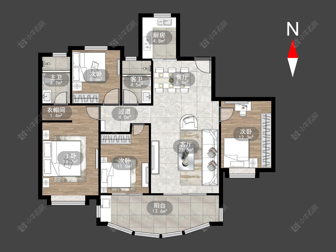 中海铂悦公馆房源户型图 常州中海铂悦公馆在售二手房源户型图_小牛看房