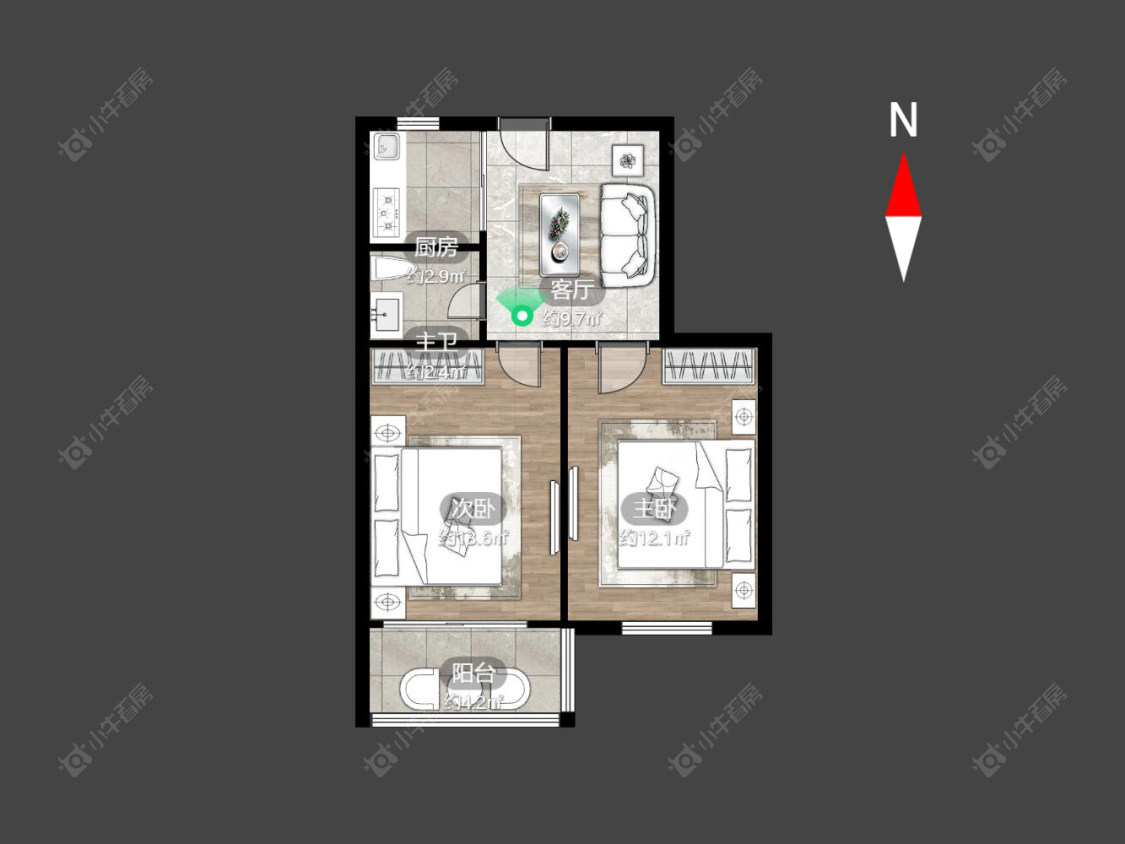 常州劳动新村北区在售二手房房源户型图_小牛看房