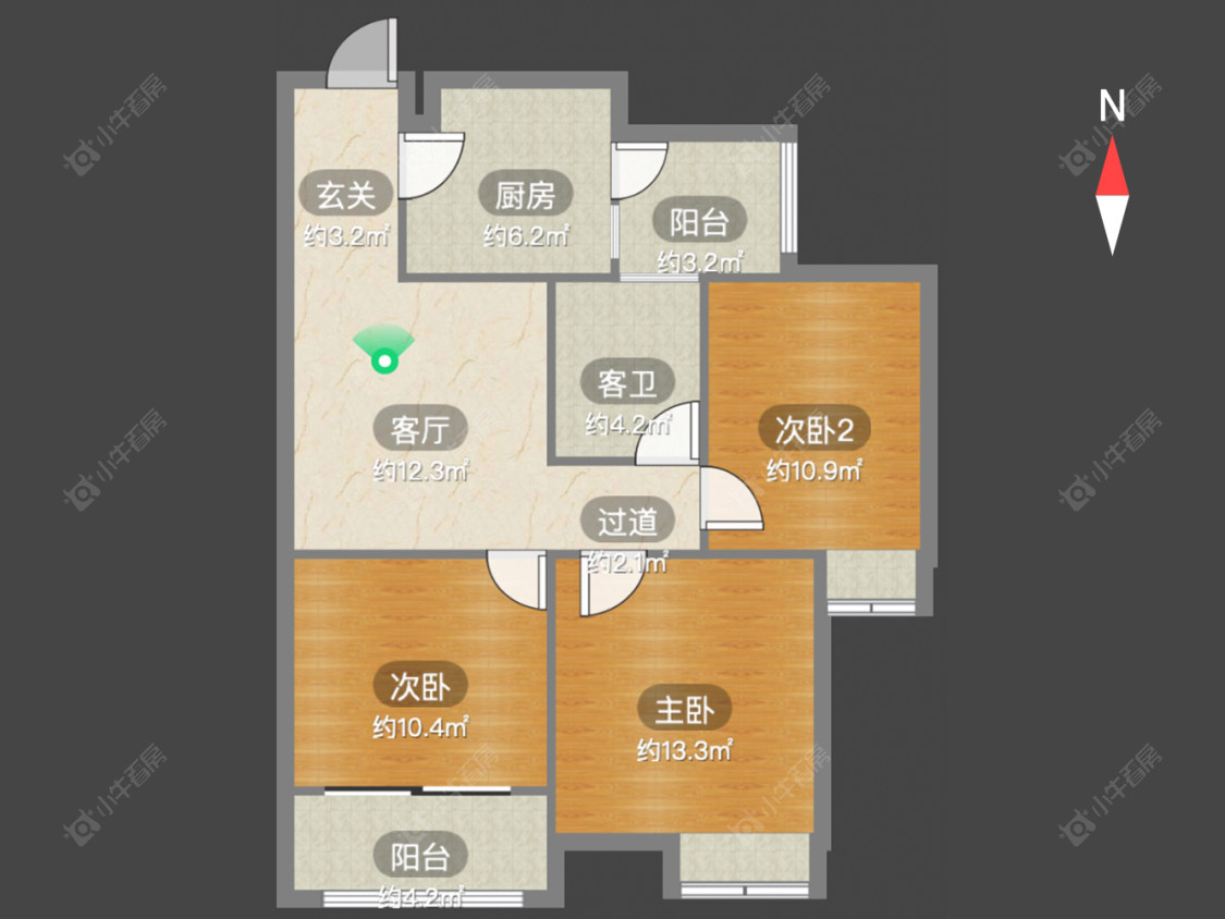 蓝山湖房源户型图 常州蓝山湖在售二手房源户型图_小牛看房