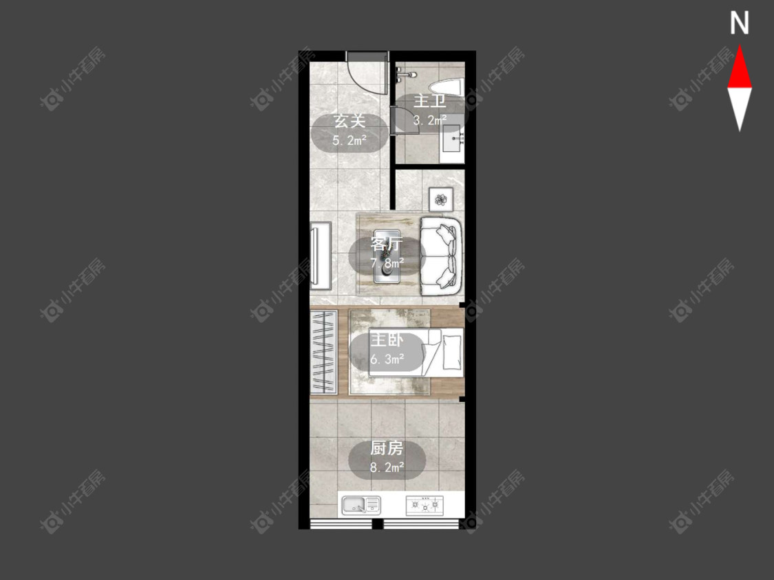 常州京城豪苑北区在售二手房源室内图_小牛看房