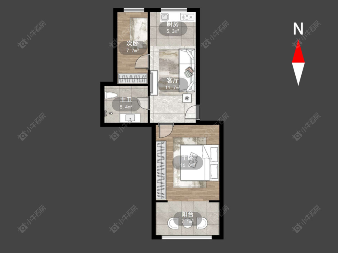 常州顺园二村在售二手房源户型图_小牛看房