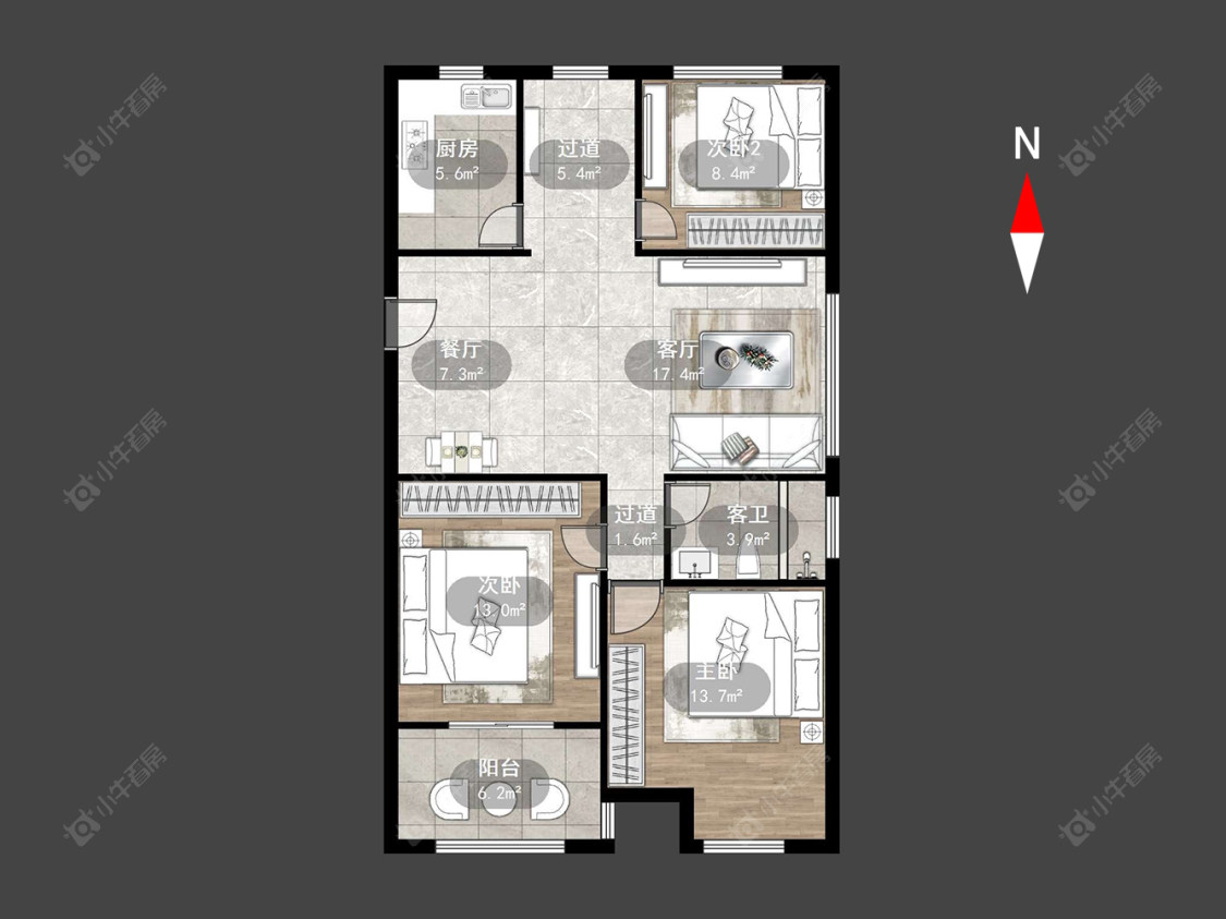 香缇湾花园房源户型图 常州香缇湾花园在售二手房源户型图_小牛看房