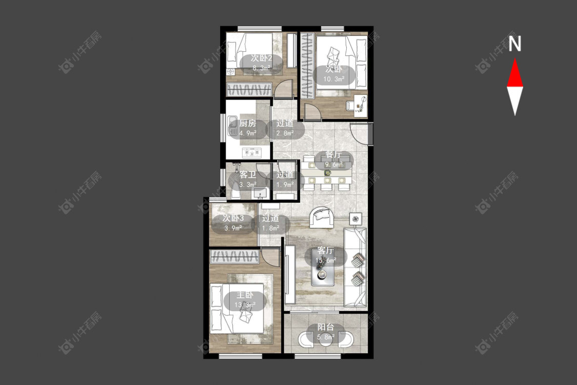 常州玉兰广场四期在售二手房源户型图_小牛看房