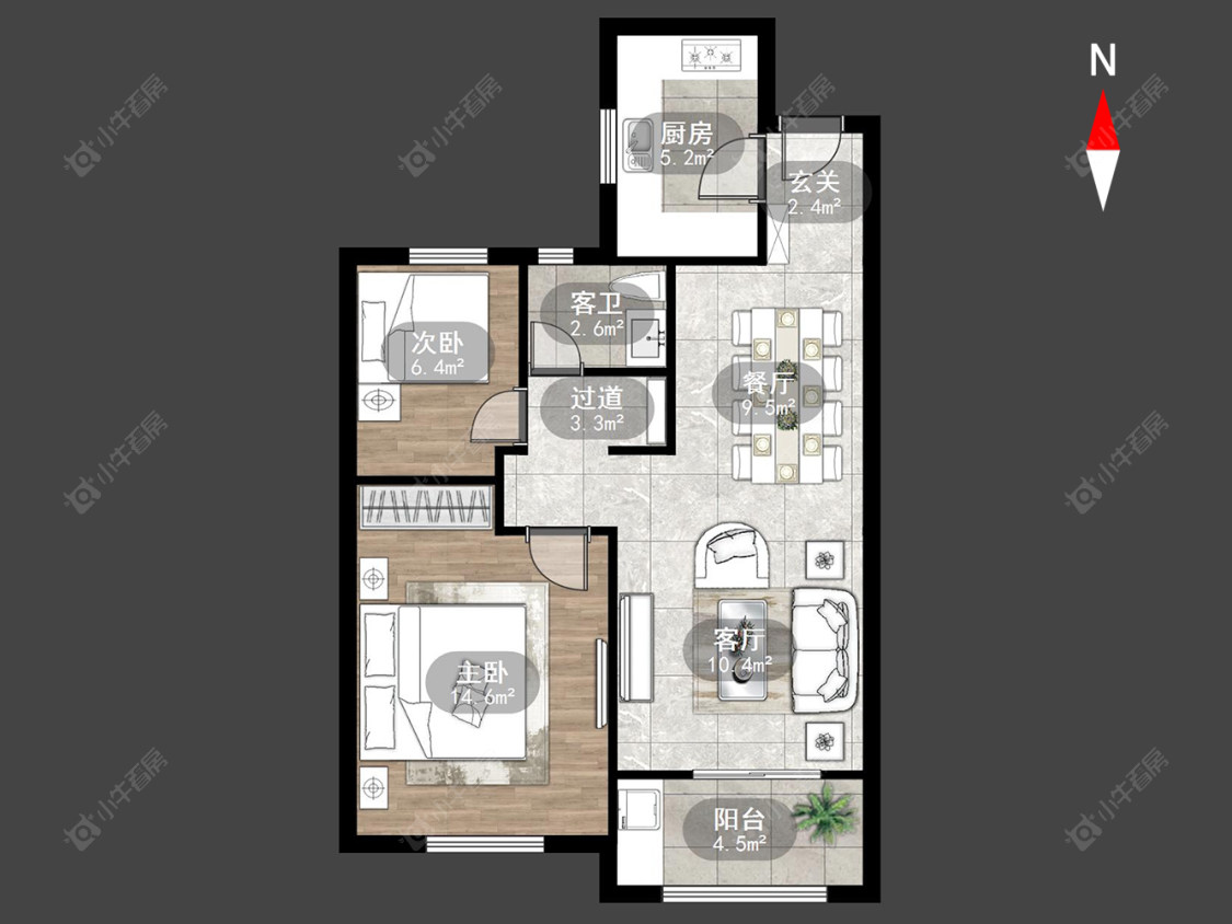 横麓雅居房源户型图 常州横麓雅居在售二手房源户型图_小牛看房