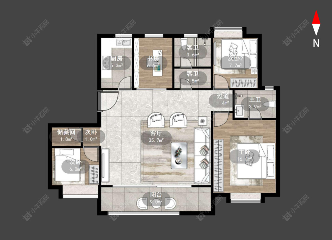 常州锦凤合鸣在售二手房源户型图_小牛看房