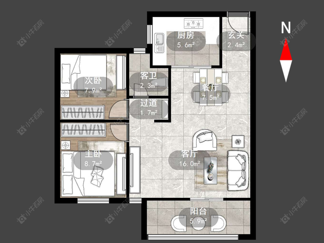 常州山水雅居在售二手房源户型图_小牛看房