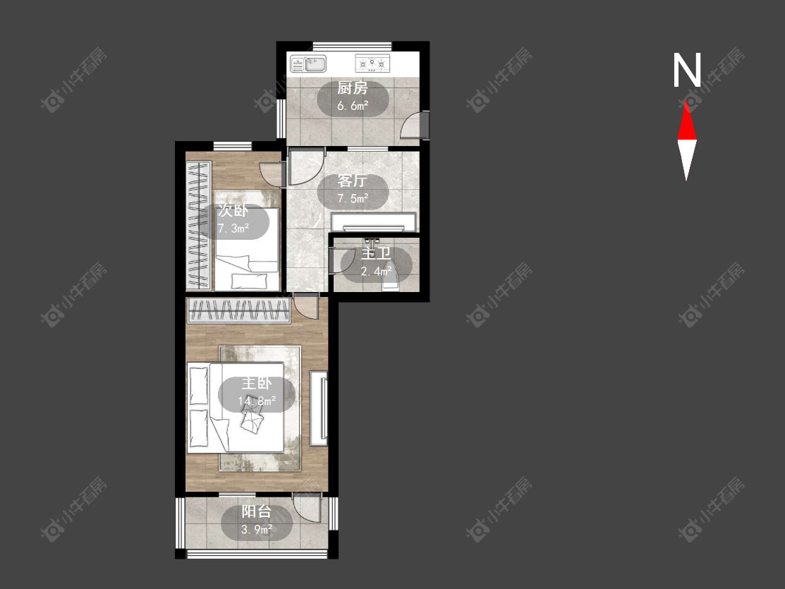 常州丽华一村在售二手房源户型图_小牛看房